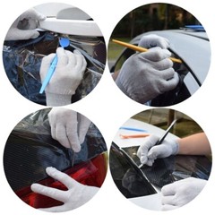 7Pcs Edge Vinyl Car Wrap Film Stick Tuck Tools Magnet Micro Squeegee Gasket Kit