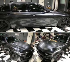 Premium Super Gloss Gray Metallic Gunmetal Vinyl Film Wrap Decal Air Bubble Free