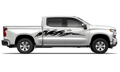 Side door paint graphics stickers decal compatible with Chevrolet Silverado