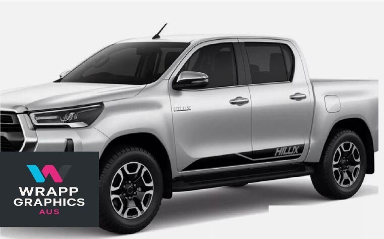 Toyota Hilux Side Stripes Graphics Decals Both Sides Any Year Rocker Panel 1