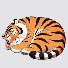 Fat Tiger Series Stickers Vinyl Waterproof Self-adhesive for Window Wall Laptop