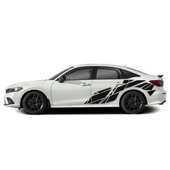 Back side geometric graphics stickers decal compatible with Honda Civic