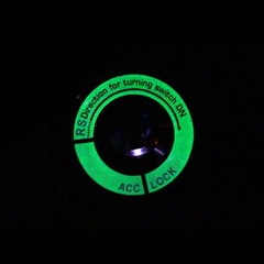 Car Ignition Switch Luminous Sticker Rings Key Ring Surrounding 3D Light Night