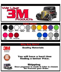 Rally Stripe Fits: 2013 2014 2015 Chevrolet Silverado Graphics Decal on 3M Film