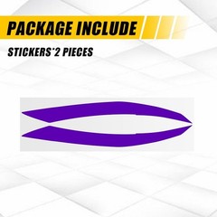 Purple Headlight DRL Vinyl Overlay Decals For 2021-2025 Lexus IS350 IS300 IS500