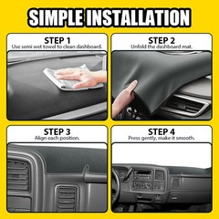 Gray Dash Mat for Chevrolet Avalanche 1500 2500 2001-06 Dashboard Cover Pad 1-5X