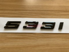 Gloss Black 3D ABS Letters Trunk 533i Emblem Rear Badge for BMW 2017-2022 533i