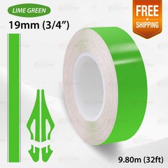 LIME GREEN 3/4″ 19mm PIN STRIPE Car Model Streamline TAPE Decal Vinyl Sticker