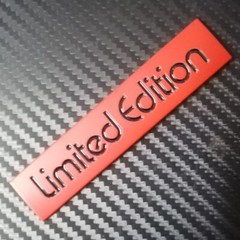 Car Badge Limited Edition 10.5cm Metal Trunk Side Motorcycle Emblem Sticker