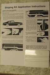 1978 Z/28 Camaro Front Lower Valance 3 Color Red, Orange and Black Stripe