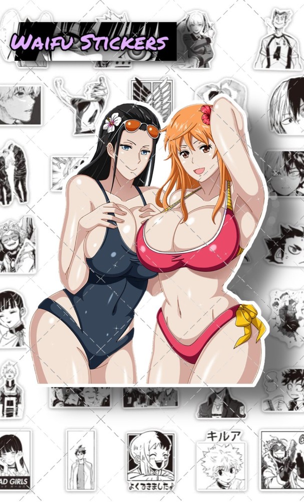 One Piece Sexy Anime Girls Sticker Waifu Ecchi Vinyl Decal Car Stickers
