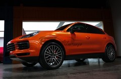 ESSMO PET Super Gloss Metallic Molten Orange Vehicle Vinyl Wrap Decal Like Paint