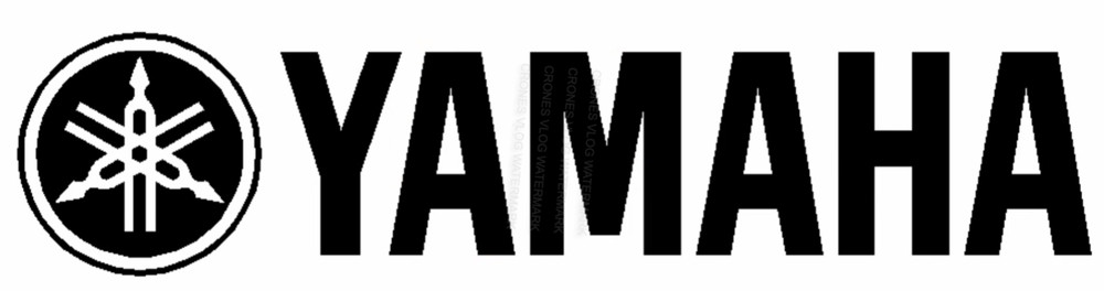 Yamaha Logo window DECAL/STICKER 8” White