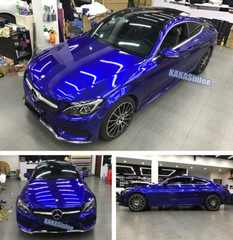 Blueberry Full Car Wrap Pearl Gloss Sparkle Metallic Chrome Vinyl PVC Sticker AX