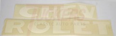 1947-1953 Chevrolet Stepside Tailgate Decals White 3100 Chevy Pickup Letters