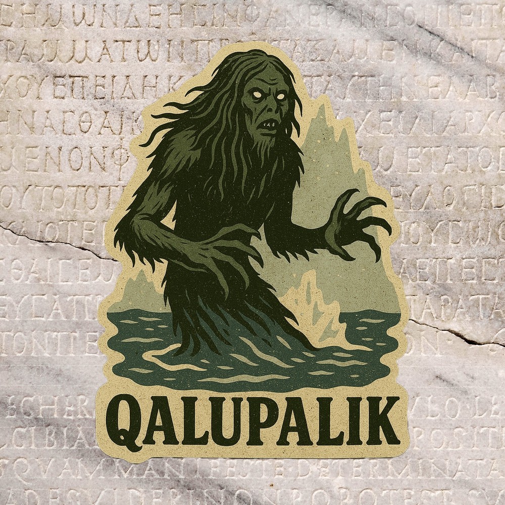 Qalupalik Decal Cryptid Sticker for Car Truck Window Bumper DieCut Vinyl