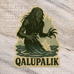Qalupalik Decal Cryptid Sticker for Car Truck Window Bumper DieCut Vinyl