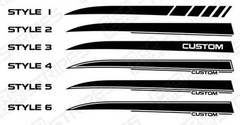 Decals for Dodge Charger 2006-2010 Rear Quarter Side Stripes (Choose Color)