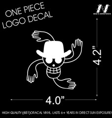 ONE PIECE LOGO Japanese Anime Nico Decal CUSTOM High Quality Logo Sticker cool