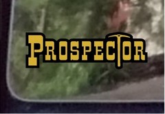 ProSticker 606 (One) 2″ x 6.5″ Gold Prospector Decal Sticker Panning Supplies