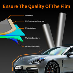 Genuine Silver Gloss Vinyl Wrap Car Auto Sticker Film Decal Bubble Free Sheet US