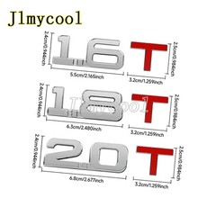 3D Metal Car Trunk Engine Badge 1.3T 1.4T 1.5T 1.6T 1.8T 2.0T 2.2T 2.4T 2.5T