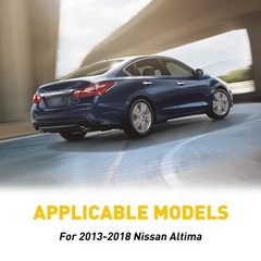 Black Pillar Posts Window Door Trim Cover For Nissan Altima 2013-2018 Deco D
