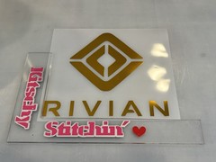 ONE RIVIAN Die Cut Vinyl Decal 40+ Colors! DOES NOT FIT/COVER EMBLEMS!