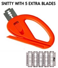 Snitty safety cutter Vinyl Graphic Car Wrap Cutting Tool Carbon Fiber W 5 Blades