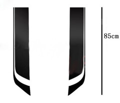 2Pcs Racing Sports Stripe Hood Sticker Vinyl Decal Graphics For Cars Hood Bonnet