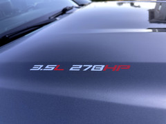 3.5L 278 Horsepower Hood Cowl Stickers, fits 2016-2023 Toyota Tacoma