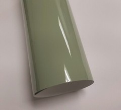 High Gloss Light Green Khaki Vinyl Car Auto Wrap Film Decal Sticker Sheet Roll