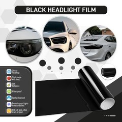 Car Modification Cover Taillight Headlight Fog Light Self-Adhesive Tint Film New