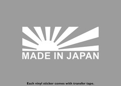 Made In Japan Rising Sun JDM Vinyl Stickers