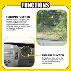 Black Dash Mat Dashboard Cover Pad for Nissan Titan 2004 2005 2006 2007-12 1-5X
