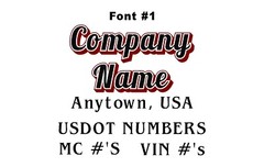 Custom Business Vehicle Lettering for SUV / Car / Truck / SEMI Vinyl Decals