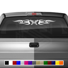 132-01 BUTTERFLY Windshield Decal Window Sticker Vinyl Graphic Butterfly Design