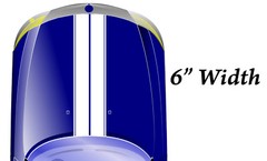 High-Quality Vinyl Double Racing Stripe Decal -Many Colors & Sizes Available-