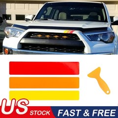 7.8-Inch Classic Retro Style Tri-Color Stripe Decal Sticker For Toyota/Lexus