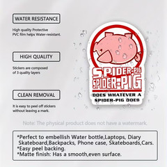 Spider Pig Car Sticker – Homer, Simpsons Movie Weatherproof Bumper & Window Dec