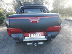 AM Triton tailgate decal fit 2006-2014 MITSUBISHI wrap stripes sticker