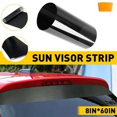 Car Window Tint Visor Sun Strip Film Windshield Front DIY UV Shade Decal Banner