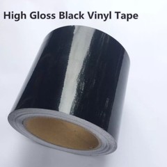 High Gloss Black Film Vinyl Tape , Automotive Grade Tape Car Wrap Bubble Free