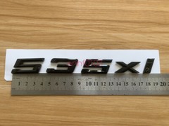 Gloss Black 3D ABS Letters Trunk 535xi Emblem Rear Badge for BMW 2017-2022 535xi