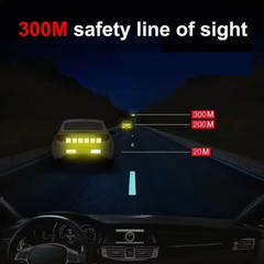 20 pcs Reflective Stickers Car Bumper Stickers Night Warning Anti-Collision Tape