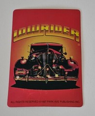 Rare Vintage Hot Rod Lowrider Sticker by Park Avenue Publishing 1997