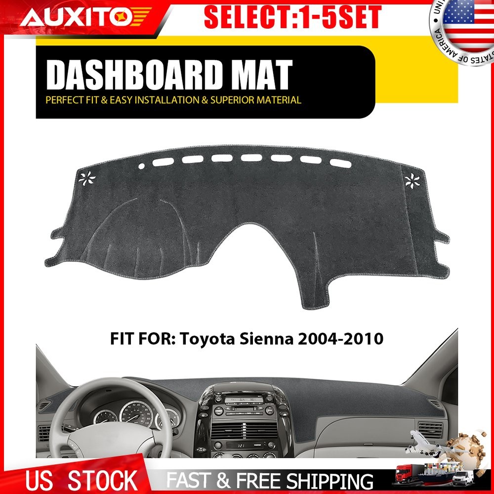 Gray DashMat Dash Cover for Toyota Sienna 2004-10 Dashboard Mat Pad Anti-UV 1-5X