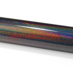 Holographic Glitter Black Rainbow Chrome Car Vinyl Wrap Sticker Decal Sheet