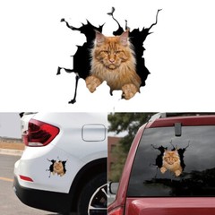 3D Cat Sticker Vinyl Window Decal Accessories For Car Truck Exterior Decoration