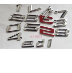 Chrome Number Trunk Rear Letters Emblem Badge Emblems for BMW 3 Series 325i